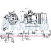Слика 1 $на Компресор за клима NISSENS 89462