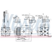 Слика 1 на Компресор за клима NISSENS 89472