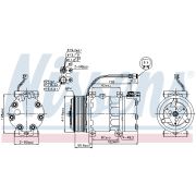 Слика 1 на Компресор за клима NISSENS 89476