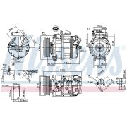 Слика 1 на Компресор за клима NISSENS 89599
