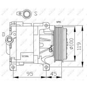 Слика 1 на Компресор за клима NRF 32183G