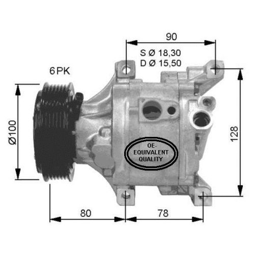 Слика на Компресор за клима NRF 32466 за Fiat Albea 178 1.3 JTD - 70 коњи дизел