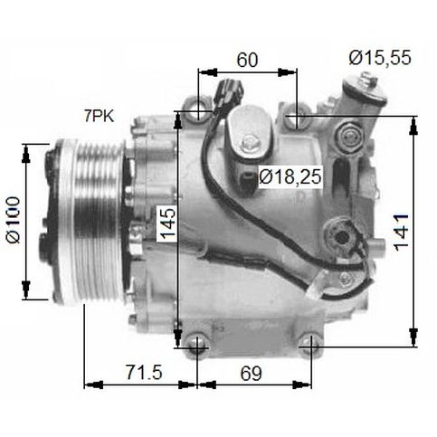 Слика на Компресор за клима NRF 32491