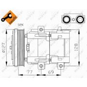 Слика 1 на Компресор за клима NRF EASY FIT 32061