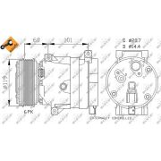 Слика 1 $на Компресор за клима NRF EASY FIT 32101