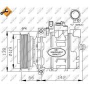 Слика 1 на Компресор за клима NRF EASY FIT 32111