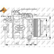 Слика 1 на Компресор за клима NRF EASY FIT 32123