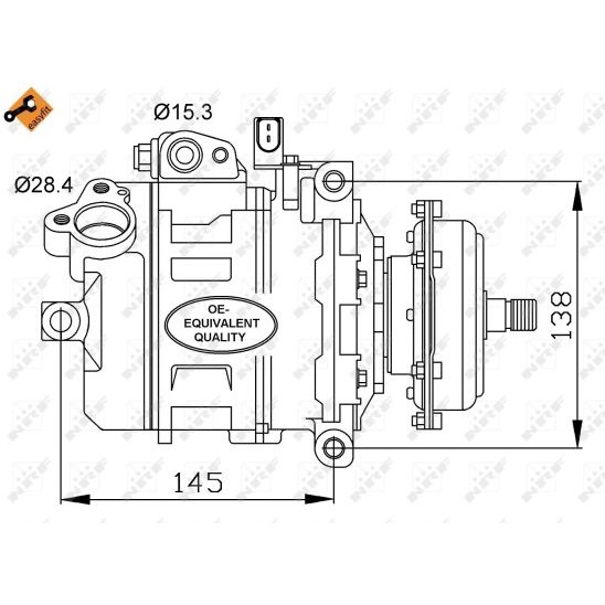 Слика на Компресор за клима NRF EASY FIT 32148