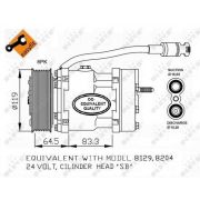 Слика 1 на Компресор за клима NRF EASY FIT 32751