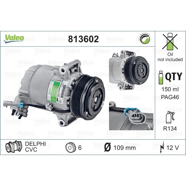 Слика на Компресор за клима VALEO REMANUFACTURED 813602