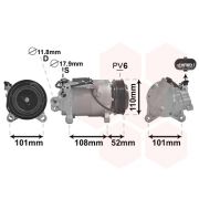 Слика 1 на Компресор за клима VAN WEZEL 0600K567