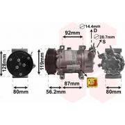 Слика 1 на Компресор за клима VAN WEZEL 0900K214