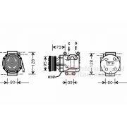 Слика 1 $на Компресор за клима VAN WEZEL 2700K170