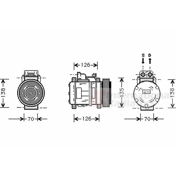 Слика на Компресор за клима VAN WEZEL 3000K054