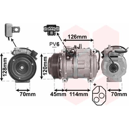Слика на Компресор за клима VAN WEZEL 3000K278