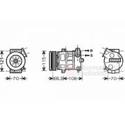 Слика 1 на Компресор за клима VAN WEZEL 3700K418