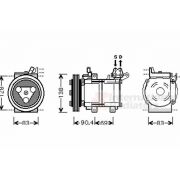 Слика 1 $на Компресор за клима VAN WEZEL 8300K051