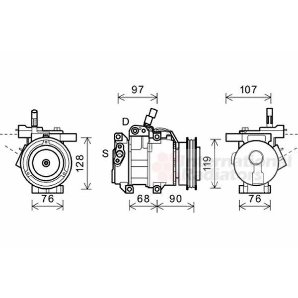 Слика на Компресор за клима VAN WEZEL 8300K161