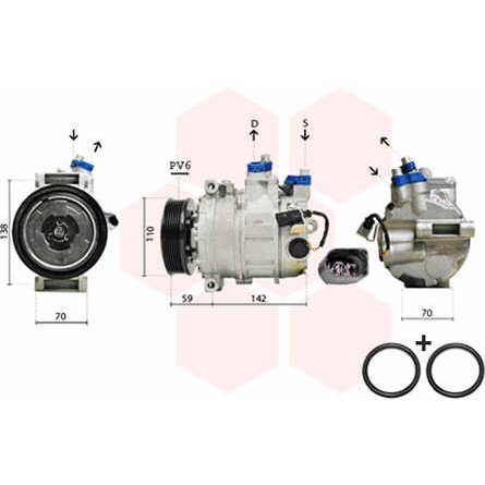 Слика на Компресор за клима VAN WEZEL IR PLUS 0300K029