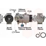 Слика 1 $на Компресор за клима VAN WEZEL IR PLUS 3000K404