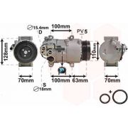 Слика 1 $на Компресор за клима VAN WEZEL IR PLUS 3000K434