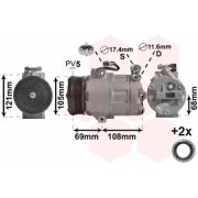 Слика 1 $на Компресор за клима VAN WEZEL IR PLUS 3700K316