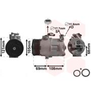 Слика 1 $на Компресор за клима VAN WEZEL IR PLUS 3700K358