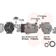 Слика 1 на Компресор за клима VAN WEZEL IR PLUS 3700K494