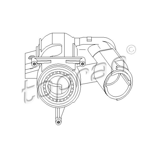 Слика на конзола за контактен клуч TOPRAN 102 413 за VW Jetta 2 (19E,1G2) 1.8 - 90 коњи бензин