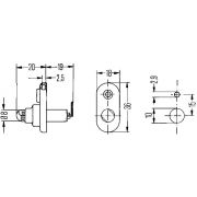 Слика 2 $на Контактен клуч, контакт за врата HELLA 6ZF 004 365-031