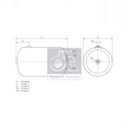 Слика 1 на контейнер за въздух, пневматична система DT Spare Parts 2.44341