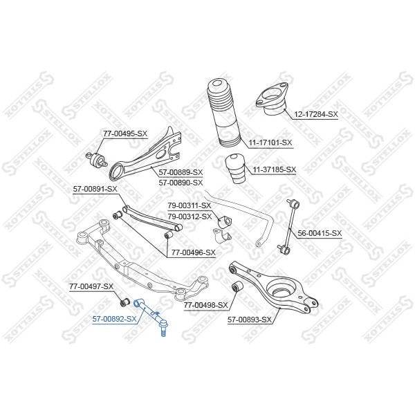 Слика на кормилна спона STELLOX 57-00892-SX за Hyundai i30 CW 2.0 - 143 коњи бензин