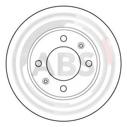 Слика на кочионен диск A.B.S. 15881 за Peugeot 309 Hatchback 1.9 GTI - 120 коњи бензин