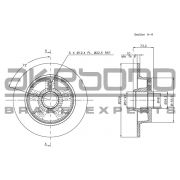 Слика 1 $на Кочионен диск AKEBONO Coated BN-1013E