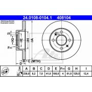Слика 1 на кочионен диск ATE 24.0108-0104.1