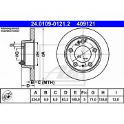 Слика 1 на кочионен диск ATE 24.0109-0121.2