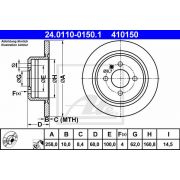 Слика 1 на кочионен диск ATE 24.0110-0150.1