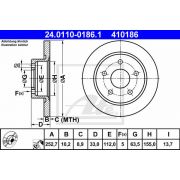 Слика 1 $на Кочионен диск ATE 24.0110-0186.1