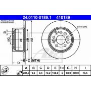 Слика 1 на кочионен диск ATE 24.0110-0189.1