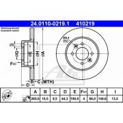 Слика 1 на кочионен диск ATE 24.0110-0219.1