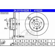 Слика 1 на кочионен диск ATE 24.0110-0220.1