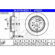 Слика 1 $на Кочионен диск ATE 24.0110-0231.1