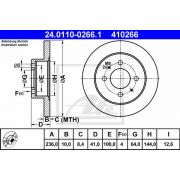 Слика 1 $на Кочионен диск ATE 24.0110-0266.1