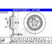 Слика 1 на кочионен диск ATE 24.0111-0147.1