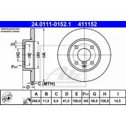 Слика 1 $на Кочионен диск ATE 24.0111-0152.1