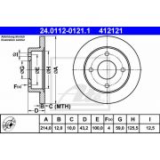 Слика 1 $на Кочионен диск ATE 24.0112-0121.1