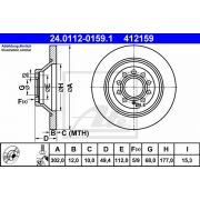 Слика 1 на кочионен диск ATE 24.0112-0159.1