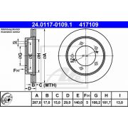Слика 1 $на Кочионен диск ATE 24.0117-0109.1