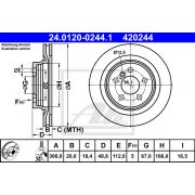Слика 1 на кочионен диск ATE 24.0120-0244.1