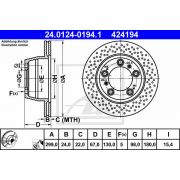 Слика 1 $на Кочионен диск ATE 24.0124-0194.1